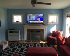 how to lower fireplace surround mantel